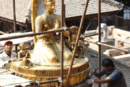 Preservation of Nepal metalwork